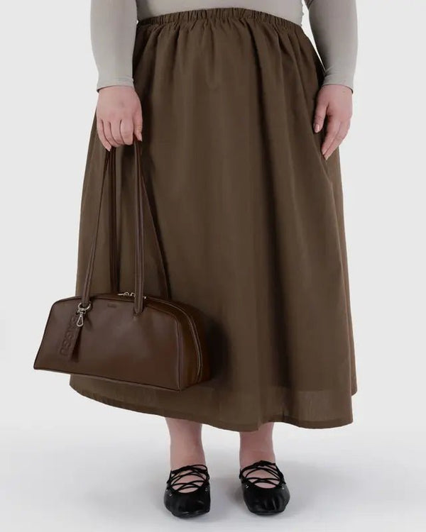 BAGGU Bowler Bag - Recycled Leather - Plastic Freedom