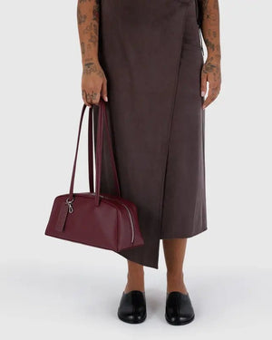 BAGGU Bowler Bag - Recycled Leather - Plastic Freedom