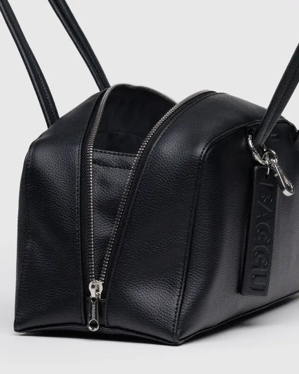 BAGGU Bowler Bag - Recycled Leather - Plastic Freedom