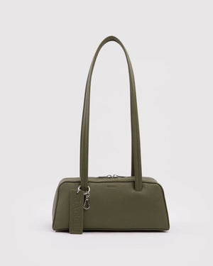 BAGGU Bowler Bag Small - Recycled Leather - Plastic Freedom