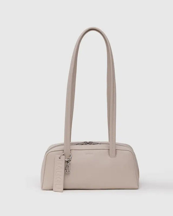 BAGGU Bowler Bag Small - Recycled Leather - Plastic Freedom