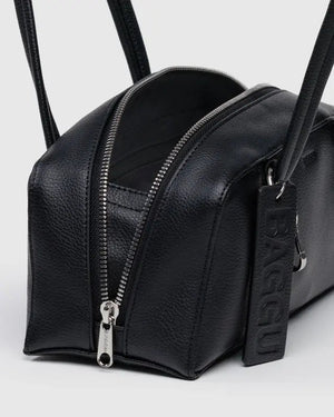 BAGGU Bowler Bag Small - Recycled Leather - Plastic Freedom