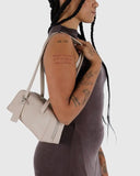 BAGGU Bowler Bag Small - Recycled Leather - Plastic Freedom