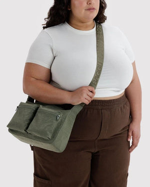 BAGGU Cargo Shoulder Crossbody Bag Medium - Recycled - Plastic Freedom