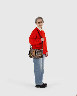 BAGGU Cargo Shoulder Crossbody Bag Medium - Recycled - Plastic Freedom