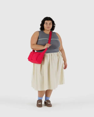 BAGGU Cargo Shoulder Crossbody Bag Medium - Recycled - Plastic Freedom