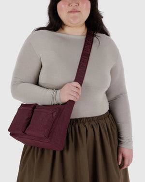 BAGGU Cargo Shoulder Crossbody Bag Medium - Recycled - Plastic Freedom