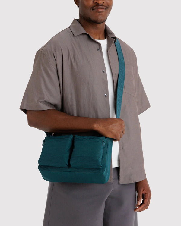 BAGGU Cargo Shoulder Crossbody Bag Medium - Recycled - Plastic Freedom