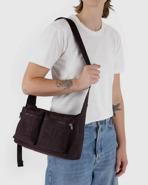 BAGGU Cargo Shoulder Crossbody Bag Medium - Recycled - Plastic Freedom