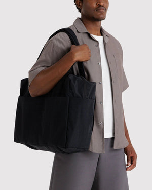 BAGGU Carry-On Cloud Bag with 5 Exterior Pockets - Recycled - Plastic Freedom