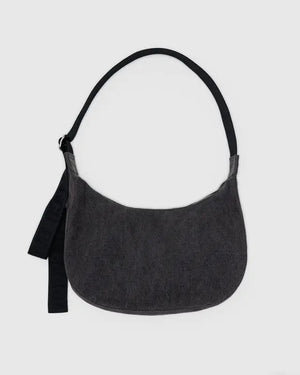 BAGGU Crescent Bag Medium Denim - Recycled Cotton - Plastic Freedom