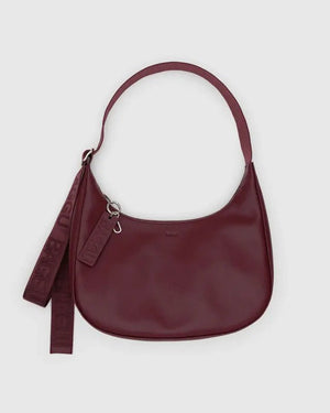BAGGU Crescent Bag Medium - Recycled Leather - Plastic Freedom