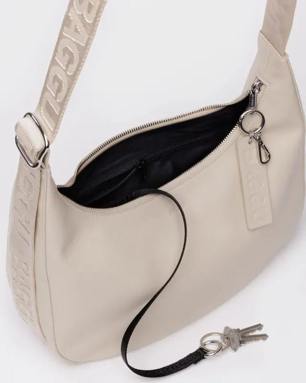 BAGGU Crescent Bag Medium - Recycled Leather - Plastic Freedom