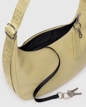BAGGU Crescent Bag Medium - Recycled Leather - Plastic Freedom
