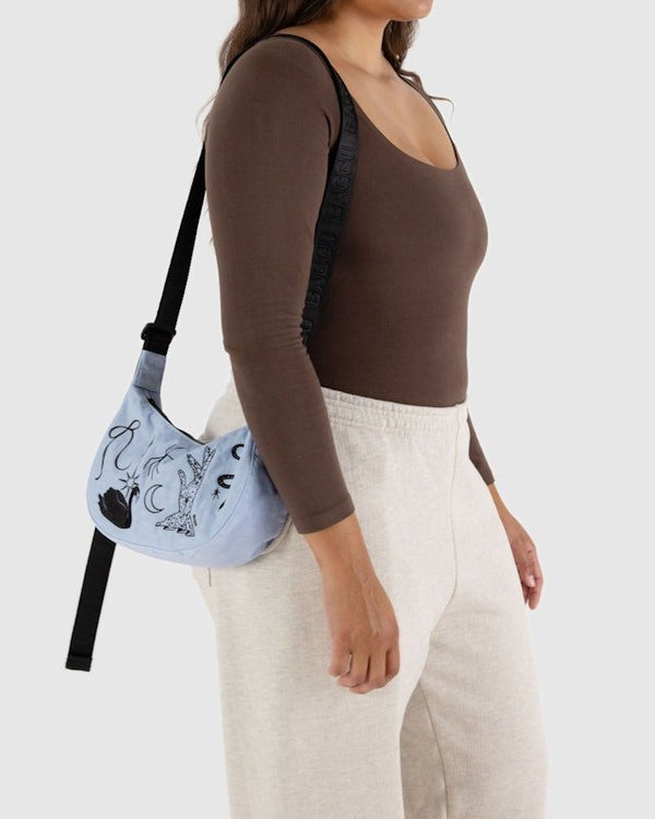 BAGGU Crescent Bag Small Extended 51" Strap - Recycled - Plastic Freedom