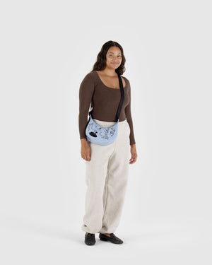 BAGGU Crescent Bag Small Extended 51" Strap - Recycled - Plastic Freedom