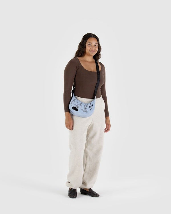 BAGGU Crescent Bag Small Extended 51" Strap - Recycled - Plastic Freedom