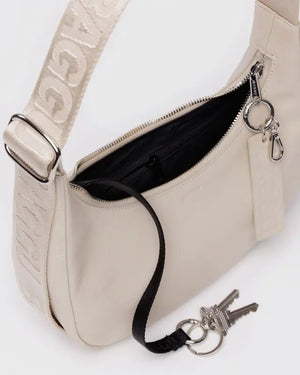 BAGGU Crescent Bag Small - Recycled Leather - Plastic Freedom