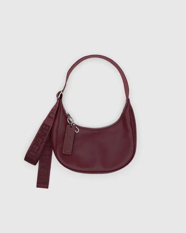 BAGGU Crescent Bag Small - Recycled Leather - Plastic Freedom