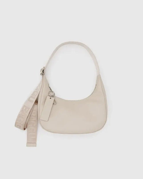 BAGGU Crescent Bag Small - Recycled Leather - Plastic Freedom