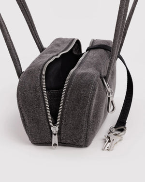 BAGGU Denim Bowler Bag - Small - Plastic Freedom