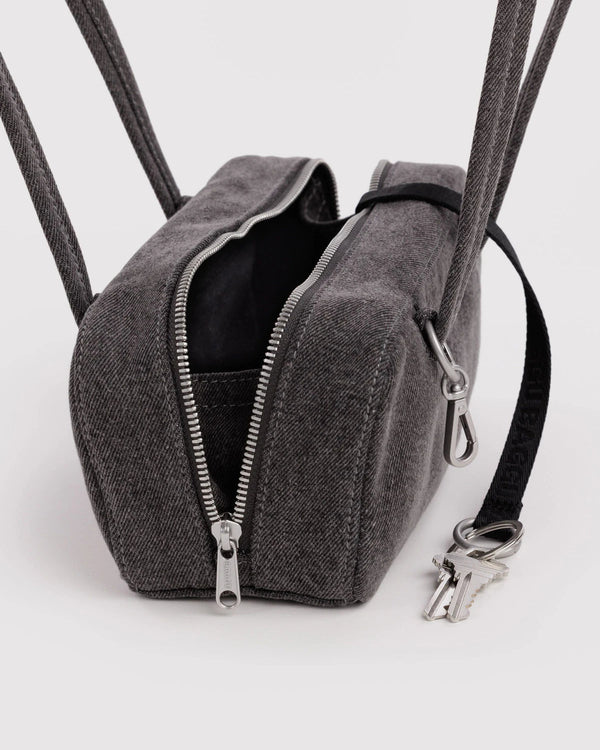 BAGGU Denim Bowler Bag - Small - Plastic Freedom