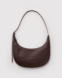 BAGGU Flat Crescent Recycled Leather Bag - Medium - Plastic Freedom