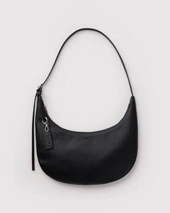 BAGGU Flat Crescent Recycled Leather Bag - Medium - Plastic Freedom