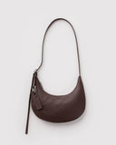 BAGGU Flat Crescent Recycled Leather Bag - Small - Plastic Freedom