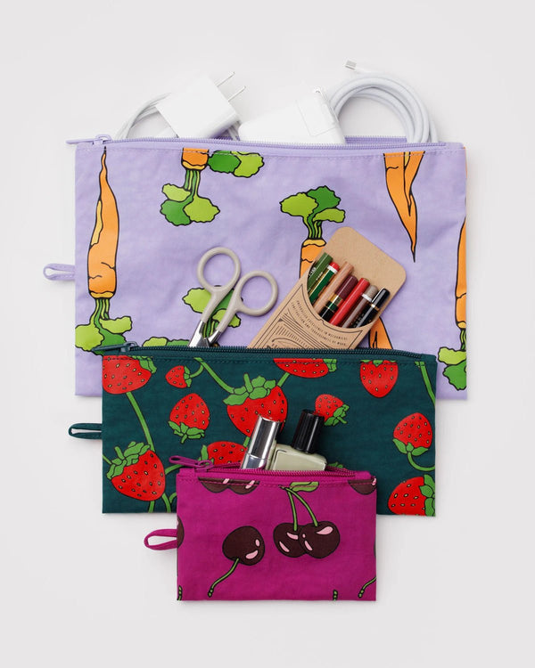 BAGGU Flat Pouch Set - Recycled - Plastic Freedom