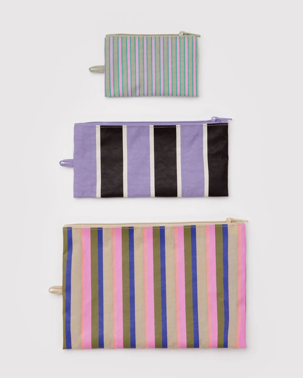 BAGGU Flat Pouch Set - Recycled - Plastic Freedom