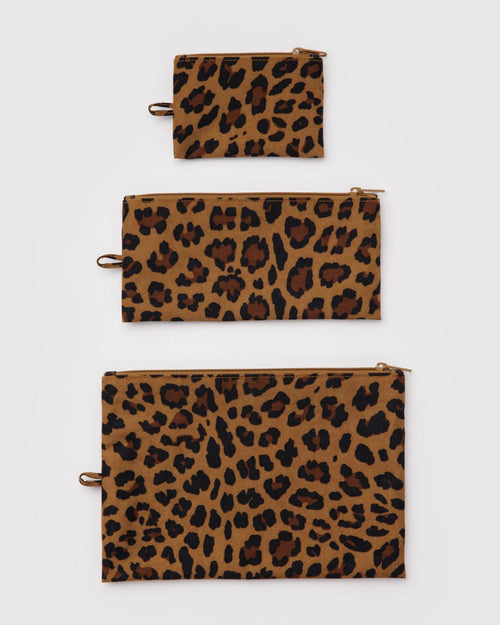BAGGU Flat Pouch Set - Early Access - Leopard