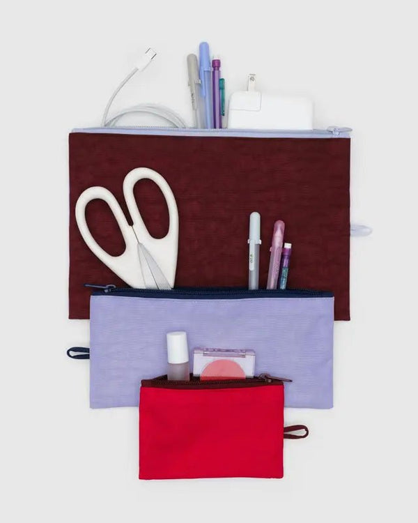 BAGGU Flat Pouch Set - Recycled - Plastic Freedom