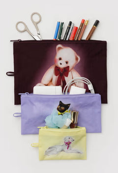 BAGGU Flat Pouch Set - Early Access - Fancy Animals
