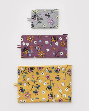 BAGGU Flat Pouch Set - Recycled - Plastic Freedom
