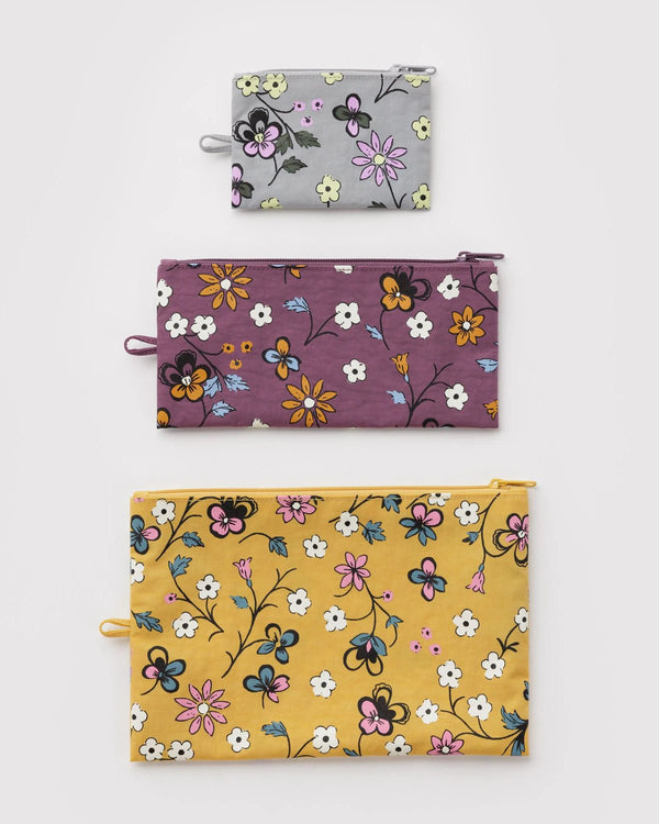 BAGGU Flat Pouch Set - Recycled - Plastic Freedom
