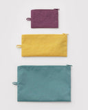 BAGGU Flat Pouch Set - Recycled - Plastic Freedom