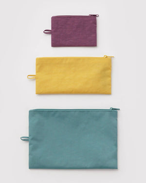 BAGGU Flat Pouch Set - Recycled - Plastic Freedom
