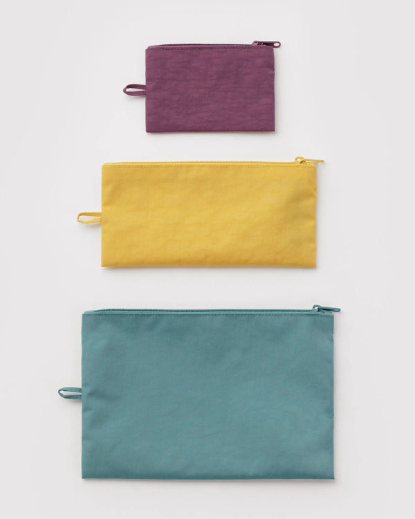 BAGGU Flat Pouch Set - Recycled - Plastic Freedom