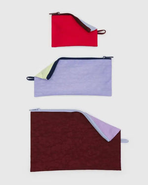 BAGGU Flat Pouch Set - Recycled - Plastic Freedom