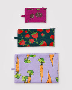 BAGGU Flat Pouch Set - Recycled - Plastic Freedom
