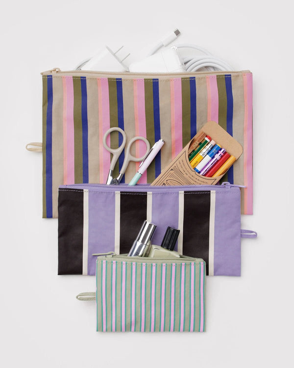 BAGGU Flat Pouch Set - Recycled - Plastic Freedom