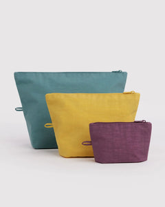 BAGGU Go Pouch Set - Recycled - Plastic Freedom