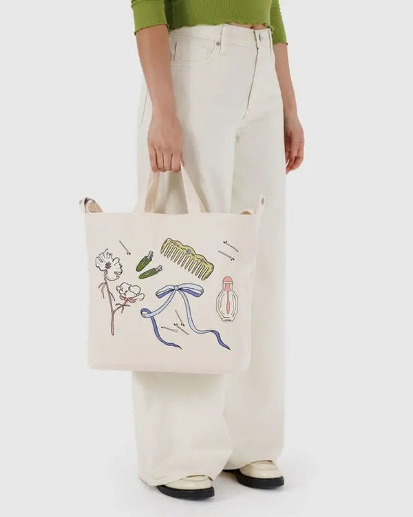 BAGGU Horizontal Zip Duck Bag - Recycled Cotton - Plastic Freedom