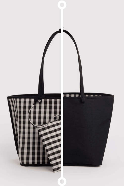 BAGGU Large Reversible Tote Bag - Recycled - Plastic Freedom
