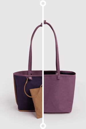 BAGGU Medium Reversible Tote Bag - Recycled - Plastic Freedom