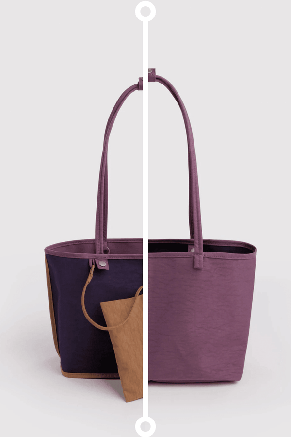 BAGGU Medium Reversible Tote Bag - Recycled - Plastic Freedom