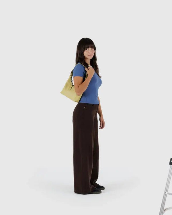 BAGGU Mini Shoulder Bag - Recycled Leather - Plastic Freedom
