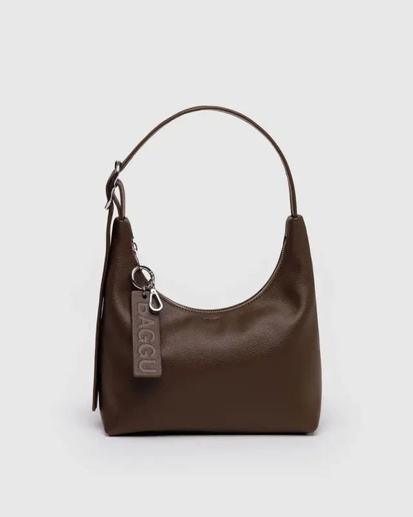 BAGGU Mini Shoulder Bag - Recycled Leather - Plastic Freedom