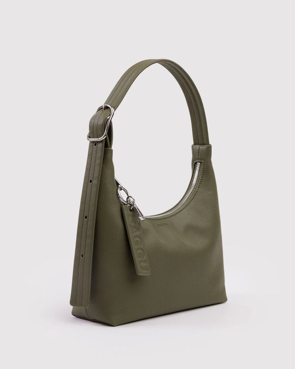 BAGGU Mini Shoulder Bag - Recycled Leather - Plastic Freedom